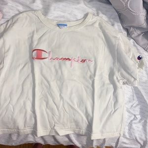 Champion cropped t shirt